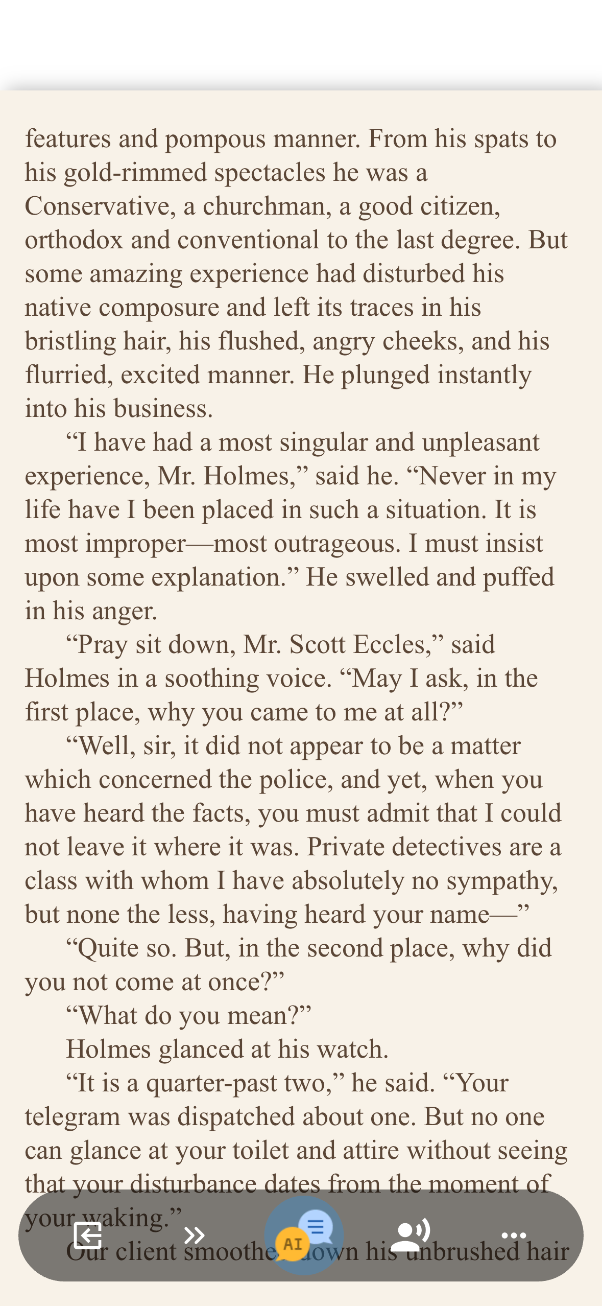 AI Conversation Interface